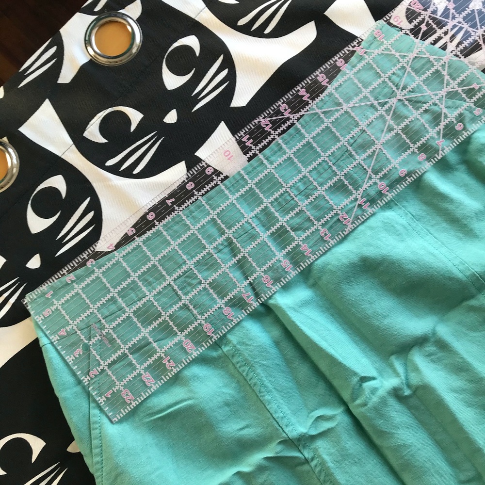 Linen Teal Turquoise Knee Length Skirt Kasper 16W - Picture 9 of 9